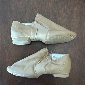 Revolution Tan Leather Jazz Shoes for Kids